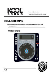 KOOLSOUND CDJ-620 MP3 Mode D'emploi