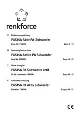 Renkforce PAS15A Mode D'emploi