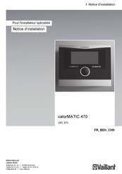 Vaillant VRC 470 Notice D'installation