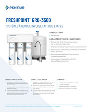 Pentair FRESHPOINT GRO-350B Mode D'emploi Et Conseils D'utilisation