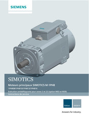 Siemens SIMOTICS 1PH813 Instructions De Service