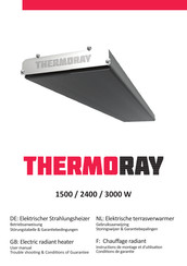 Thermoray 2400 Instructions De Montage Et D'utilisation