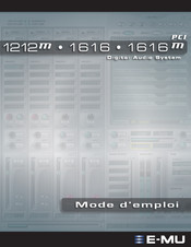 E-Mu 1212 m PCI Mode D'emploi