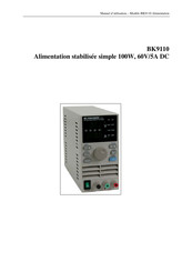 B&K Precision BK9110 Manuel D'utilisation