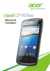 Acer Liquid Z110 Duo Manuel De L'utilisateur