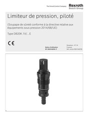 Bosch Rexroth DB20K 1X/ E Série Notice D'utilisation