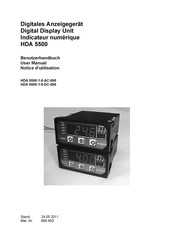 Hydac HDA 5500-1-0-DC-000 Notice D'utilisation