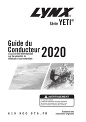 Lynx 69 YETI ARMY 600 HO E-TEC 2020 Guide Du Conducteur