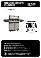 Mayer Barbecue ZUNDA MGG-341 PRO Guide De Montage