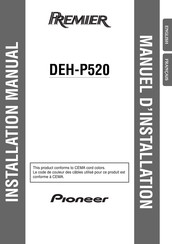 Pioneer Premier DEH-P520 Manuel D'installation
