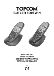 Topcom BUTLER 800/TWIN Mode D'emploi