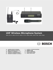 Bosch MW1-RX-F Série Manuel D'installation Et D'utilisation