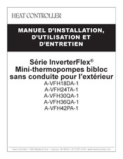 Heat Controller InverterFlex A-VFH36QA-1 Manuel D'installation, D'utilisation Et D'entretien