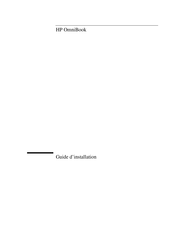 HP OmniBook Guide D'installation