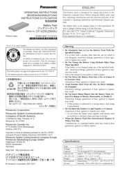 Panasonic CF-VZSU29ASU Instructions D'utilisation
