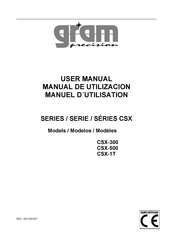Gram Precision CSX-300 Manuel D'utilisation