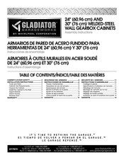 Gladiator Garageworks Premier GAWG241DRG00 Instructions D'assemblage