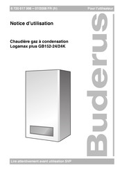 Buderus Logamax plus GB152-24 Notice D'utilisation