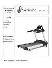Spirit Fitness CT850 Guide D'utilisation