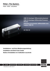 Rittal DK 7030.150 Notice D'installation Et D'utilisation Succincte