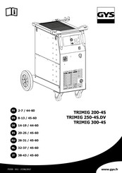 GYS TRIMIG 250-4S.DV Mode D'emploi