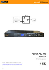 Ecus POWER PDU-ATS 30 A Manuel Utilisateur