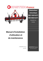 Kersten WE1100 KAT1 Manuel D'installation, D'utilisation Et De Maintenance