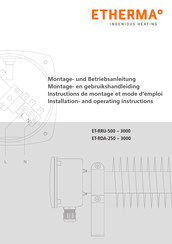 Etherma ET-RDA-1500 Instructions De Montage Et Mode D'emploi