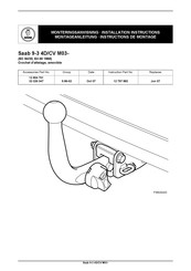 Saab 12 804 701 Instructions De Montage