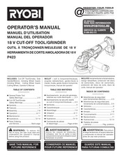 Ryobi P423 Manuel D'utilisation