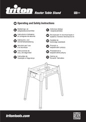 Triton RSA300 Instructions D'utilisation Et Consignes De Sécurité