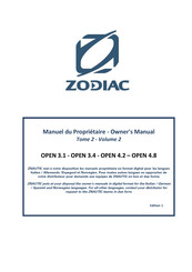 Zodiac OPEN 4.8 Manuel Du Propriétaire