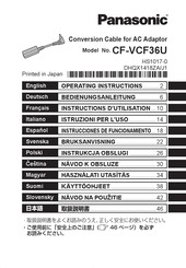 Panasonic CF-VCF36U Instructions D'utilisation