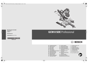Bosch GCM 8 SDE Professional Notice Originale