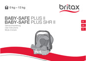 Britax BABY-SAFE PLUS SHR II Mode D'emploi