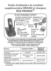 Uniden DRX402 Guide D'utilisation