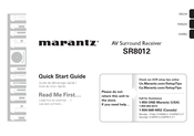 Marantz SR8012 Guide De Démarrage Rapide