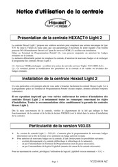 Bticino Hexact Light 2 Notice D'utilisation