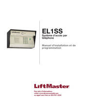 LiftMaster EL1SS Manuel D'installation Et De Programmation