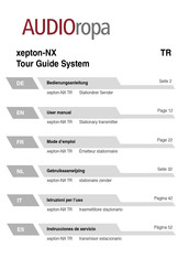 AUDIOropa xepton-NX TR Mode D'emploi