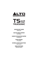 Alto Professional TS II2 TRUESONIC Guide D'utilisation Rapide