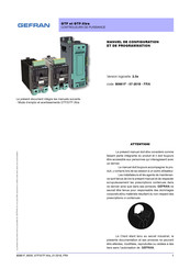 gefran GTF-Xtra Manuel De Configuration Et De Programmation