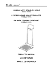 Health O Meter 1101KL Mode D'emploi