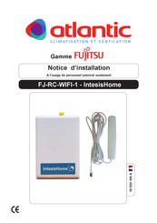 Atlantic Fujitsu FJ-RC-WIFI-1 - IntesisHome Notice D'installation
