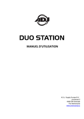 Adj Duo Station Manuel D'utilisation