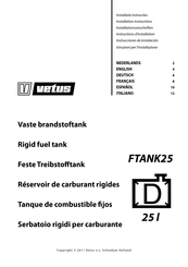Vetus FTANK25 Instructions D'installation
