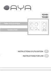 AYA TCV4S1 Instructions D'utilisation