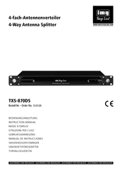 IMG STAGELINE TXS-870DS Mode D'emploi