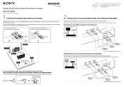Sony BDV-IZ1000W Guide D'installation Rapide