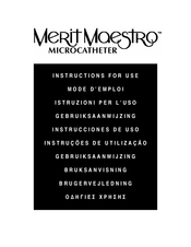 Merit Medical Merit Maestro MICROCATHETER Mode D'emploi